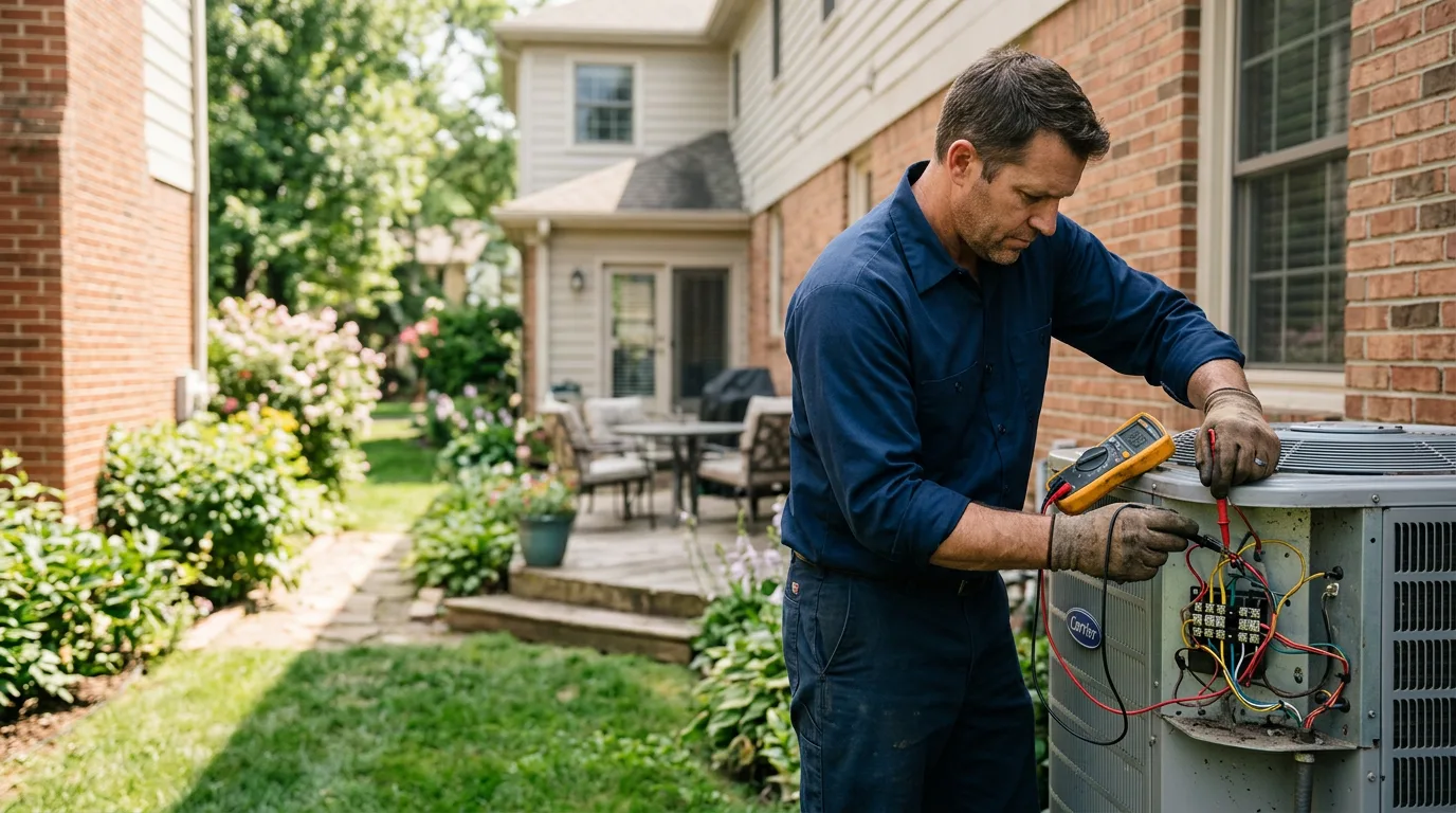 HVAC technician working near Foster, KY